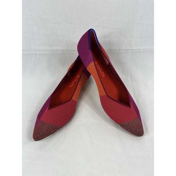 NEW Rothy’s The Point Metallic Pomegranate Limited Edition Size 10.5 - Picture 1 of 5